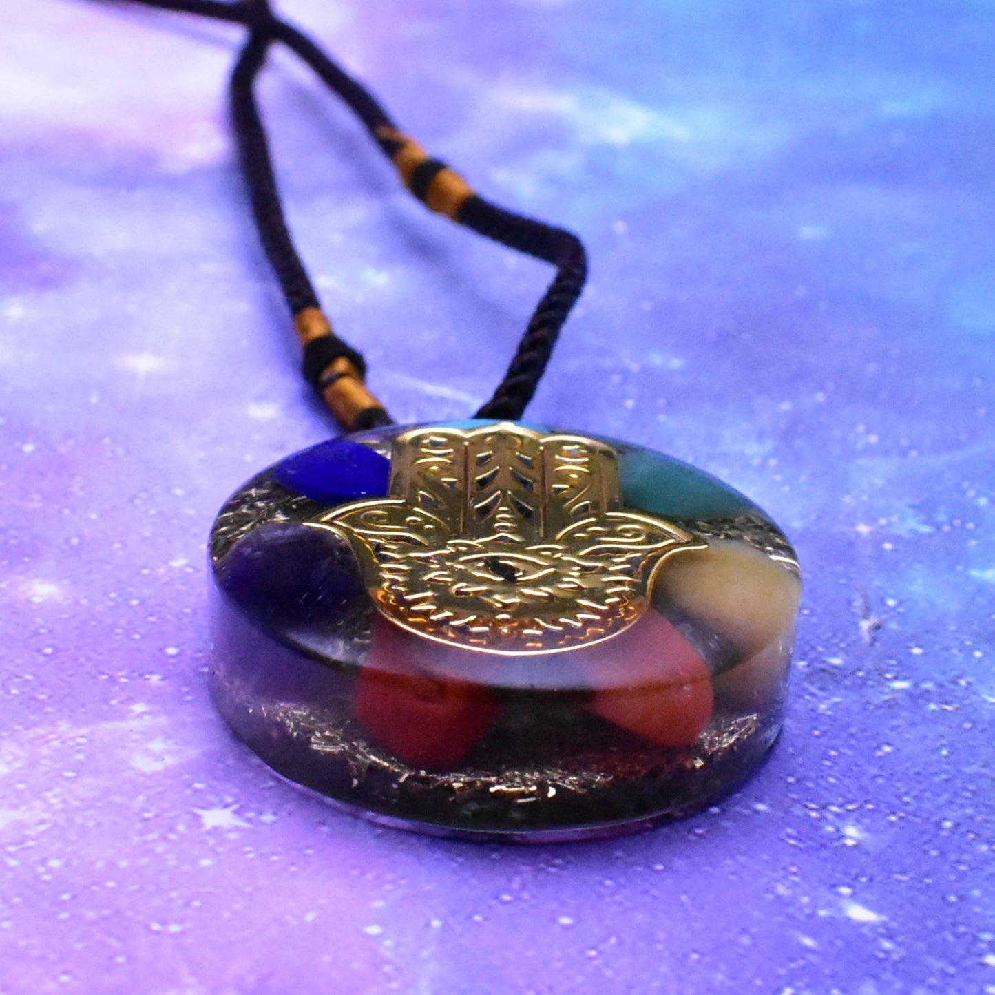 Pendant Resin Epoxy Crystal Round Pendant with a Diameter of 35mm