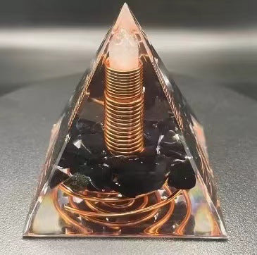 Crystal Ball Fragment Pyramid Home Craft Resin Ornament