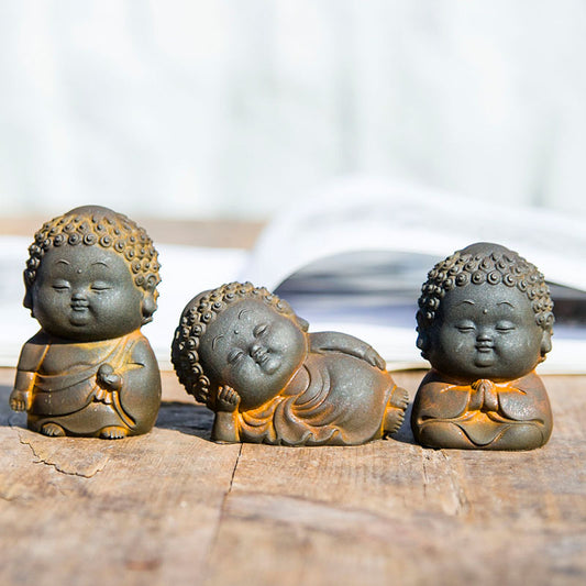 New Chinese-Style Zen-Inspired Creative Small Buddha Figurine: Chubby Buddha Ornament