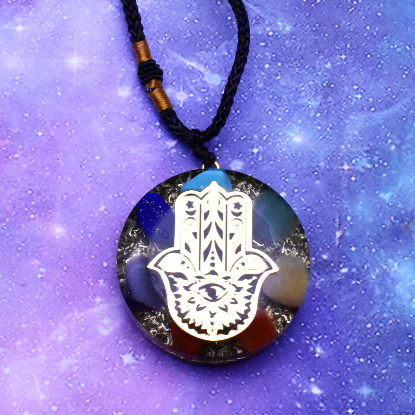 Pendant Resin Epoxy Crystal Round Pendant with a Diameter of 35mm