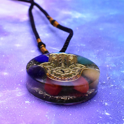 Pendant Resin Epoxy Crystal Round Pendant with a Diameter of 35mm