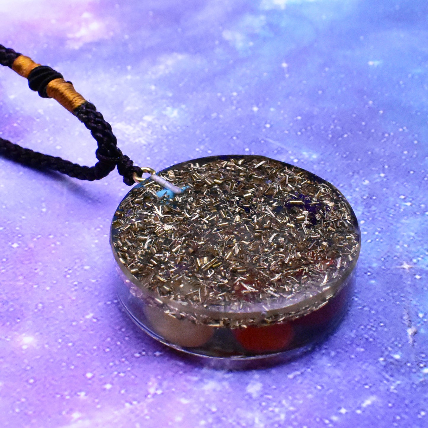 Pendant Resin Epoxy Crystal Round Pendant with a Diameter of 35mm
