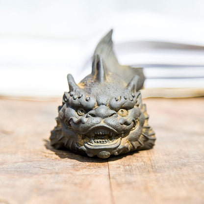 New Chinese-Style Creative Arowana Craft Ornament: Study Decor, Tea Pet, Handcrafted Cast Iron-Style Home Decoration