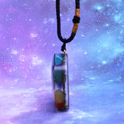 Pendant Resin Epoxy Crystal Round Pendant with a Diameter of 35mm