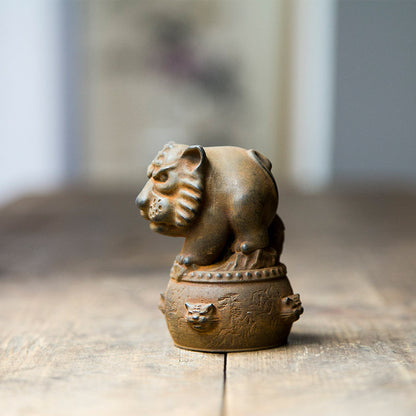 Innovative Chinese Zodiac Cute Tiger Figurine Decoration
