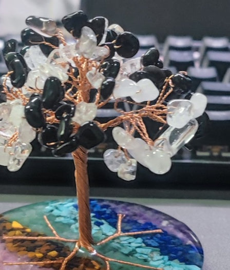 Crystal Wealth Tree, Money Tree, Decorative Ornament Craft