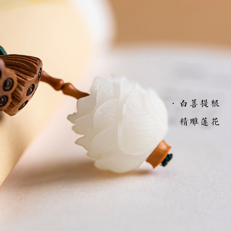 Bodhi Lotus Car Rearview Mirror Pendant.