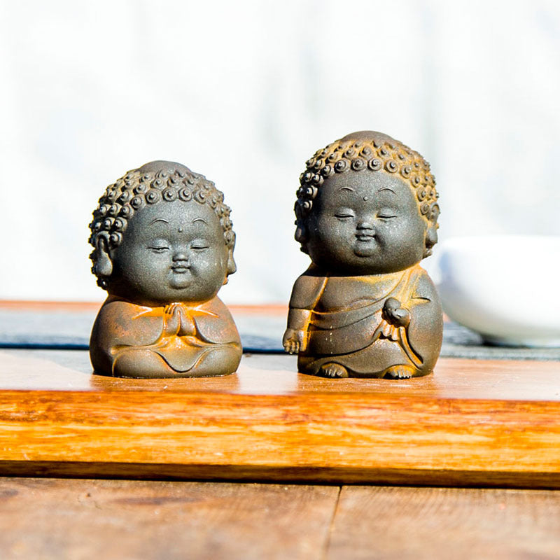 New Chinese-Style Zen-Inspired Creative Small Buddha Figurine: Chubby Buddha Ornament