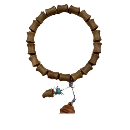 Natural Green Sandalwood Bamboo Segment Bell Bracelet