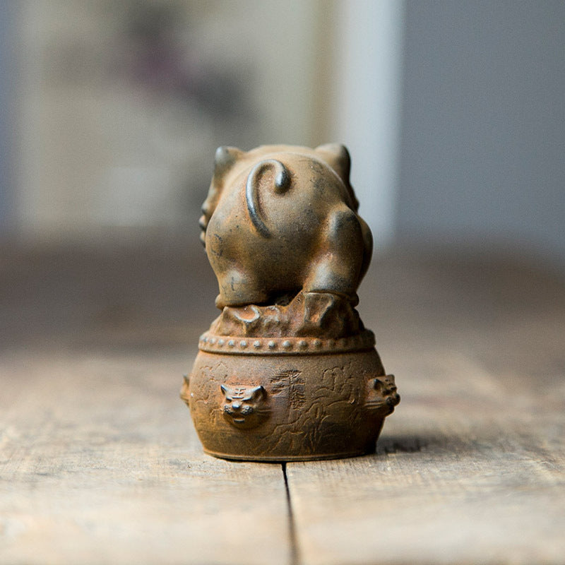 Innovative Chinese Zodiac Cute Tiger Figurine Decoration