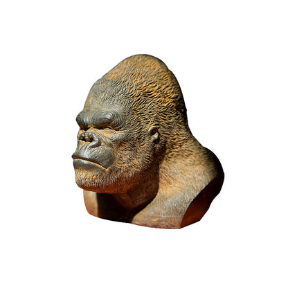 Art Figurine Bust Decoration: Handcrafted, sturdy Gorilla Desktop Home Decor Ornament