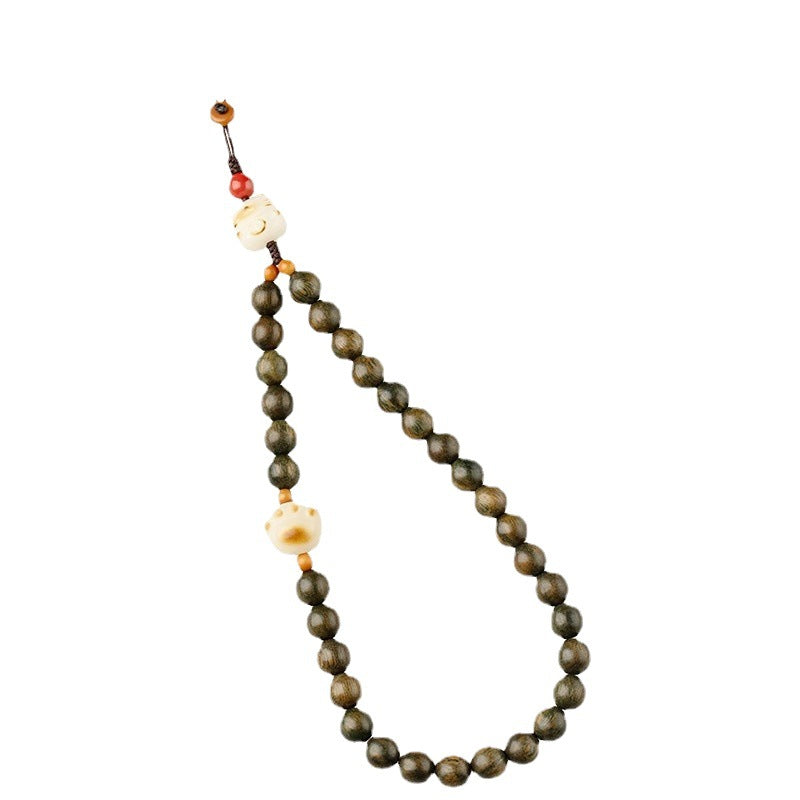 Natural Green Sandalwood Phone Strap