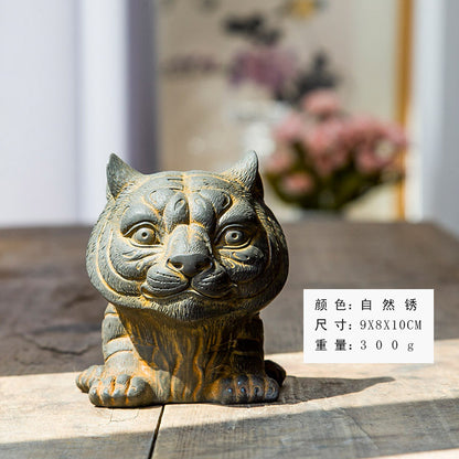 Adorable and Creative Zodiac Tiger Figurine: A Beautiful Symbol of Strength and Good Fortune