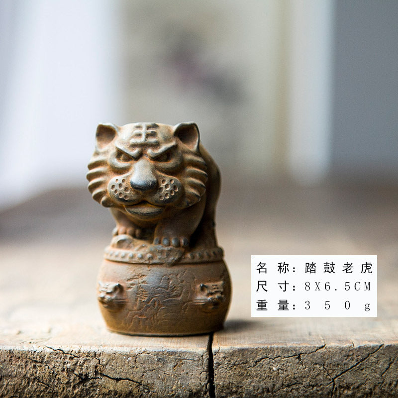 Innovative Chinese Zodiac Cute Tiger Figurine Decoration