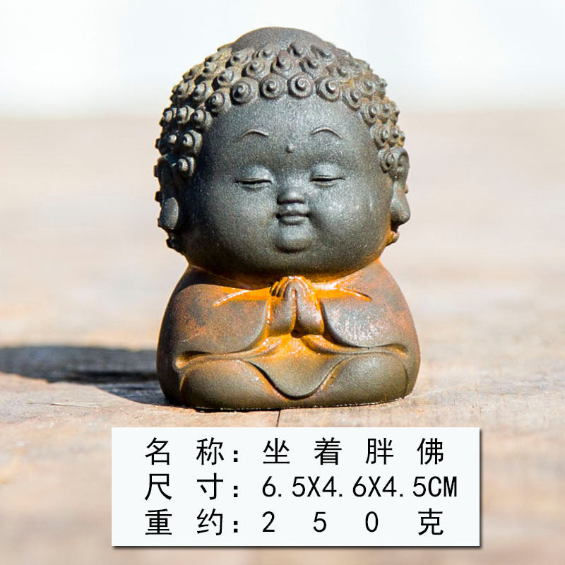 New Chinese-Style Zen-Inspired Creative Small Buddha Figurine: Chubby Buddha Ornament