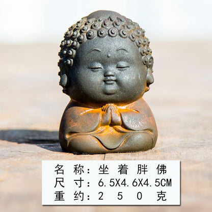 New Chinese-Style Zen-Inspired Creative Small Buddha Figurine: Chubby Buddha Ornament