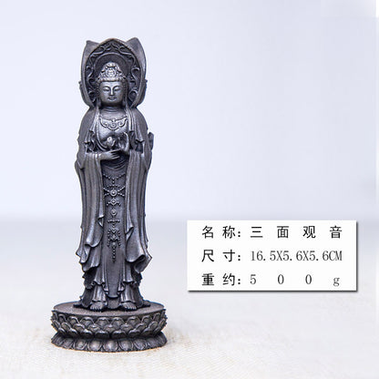 Zen-Style Neo-Chinese Statue Ornament of Nanhai Guanyin Bodhisattva