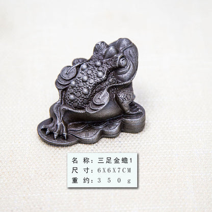 Desktop Toad Gold Toad Tea Pet Zen Tea Ceremony Tea