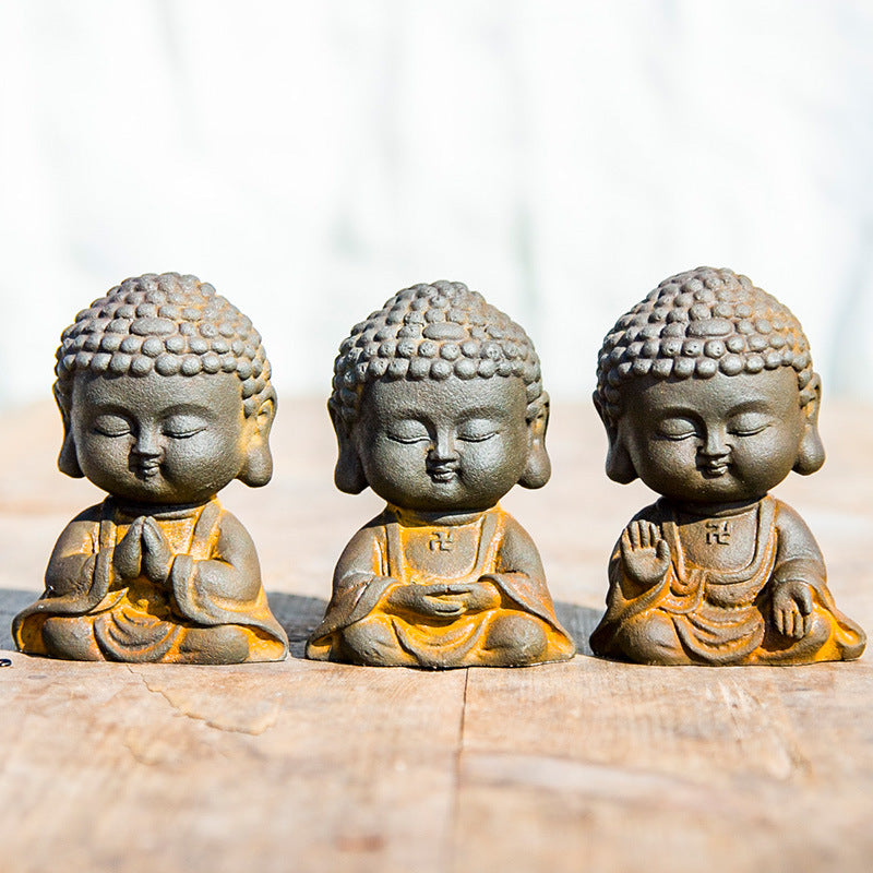 New Chinese-Style Zen Buddha Amitabha Desktop Home Decor Ornament