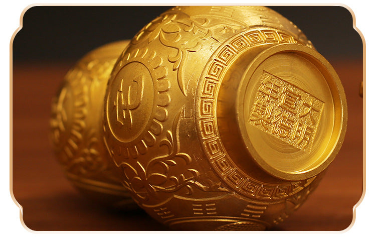 【Wealth Attraction】Brass Gourd Feng Shui Decor