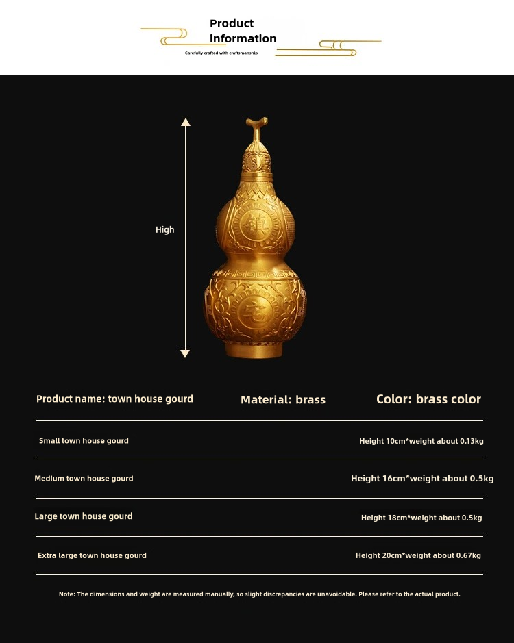 【Wealth Attraction】Brass Gourd Feng Shui Decor