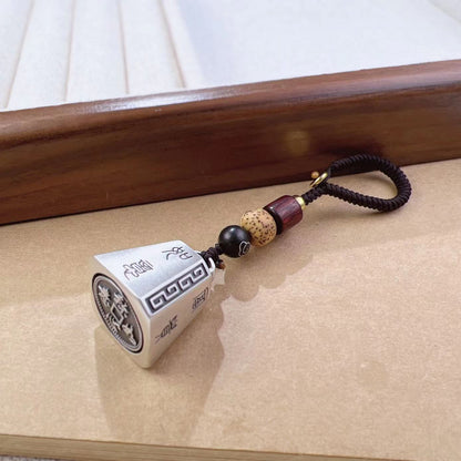 24g 999 Pure Silver Chinese Weight Handpiece - Symbol of Contentment and Wish Fulfillment