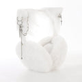 Cute Cat Ears Plush Hanging Earmuffs, Warm Ear Protection, Windproof Women's Winter Cold-Proof Earmuffs, Ear Warmers