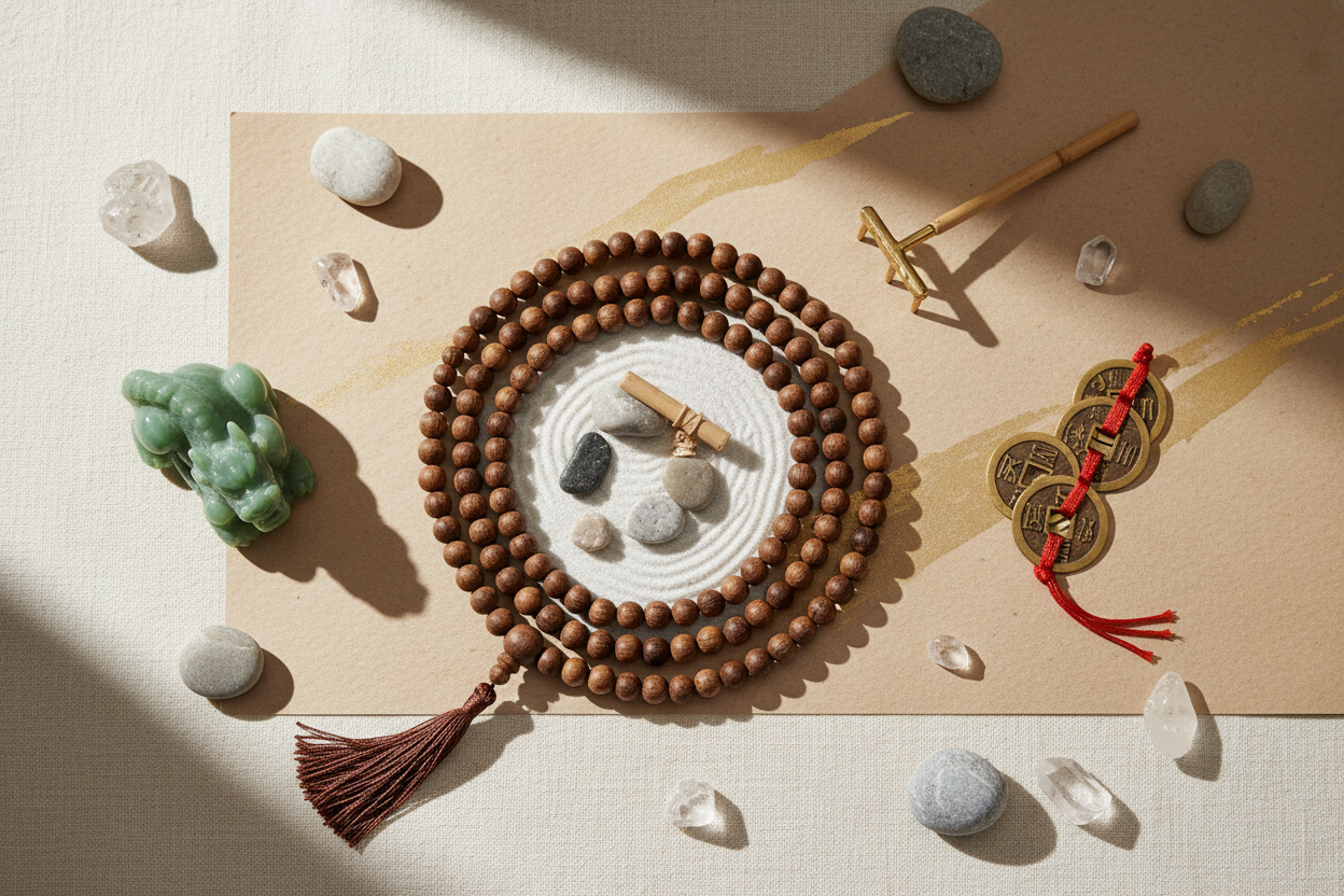 佛珠与风水装饰和谐共生banner